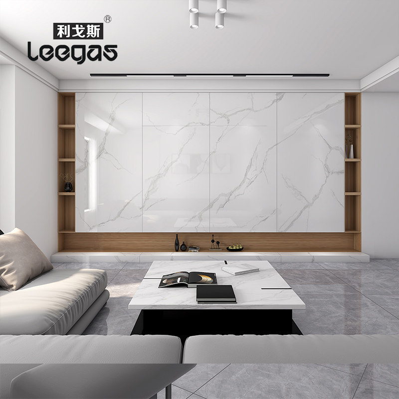 Full body marble rock board with pattern 900x1800 modern minimalist tile living room TV background wall dry hanging large board