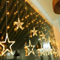 Curtain Decoration Flashing Lights Small Colored Light Bulbs Girl cozy strings Lights led Nordic Wind Lights string Lights Net Red