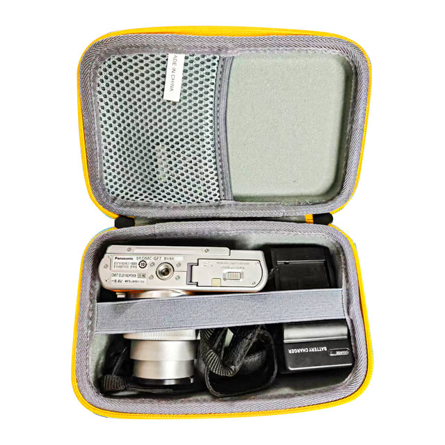 Suitable for Panasonic Gf7 Mirrorless Digital Camera Storage Bag, Portable Shockproof Bag, Inner Dimensions 17*10*7cm, Hard Shell Bag