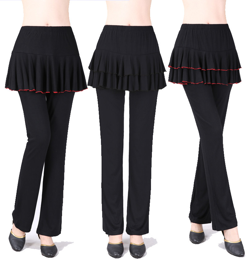 Square dance costume new modal skirt pants women Latin dance pants dance pants skirt pants pants spring and summer