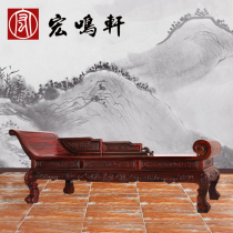 Wide Leaf Sandalwood Indonesian Black Acid Branches Queen Bed Mahogany Furniture Queen Chair Sleeper Bed Ming Qing Classical Beauty Pad