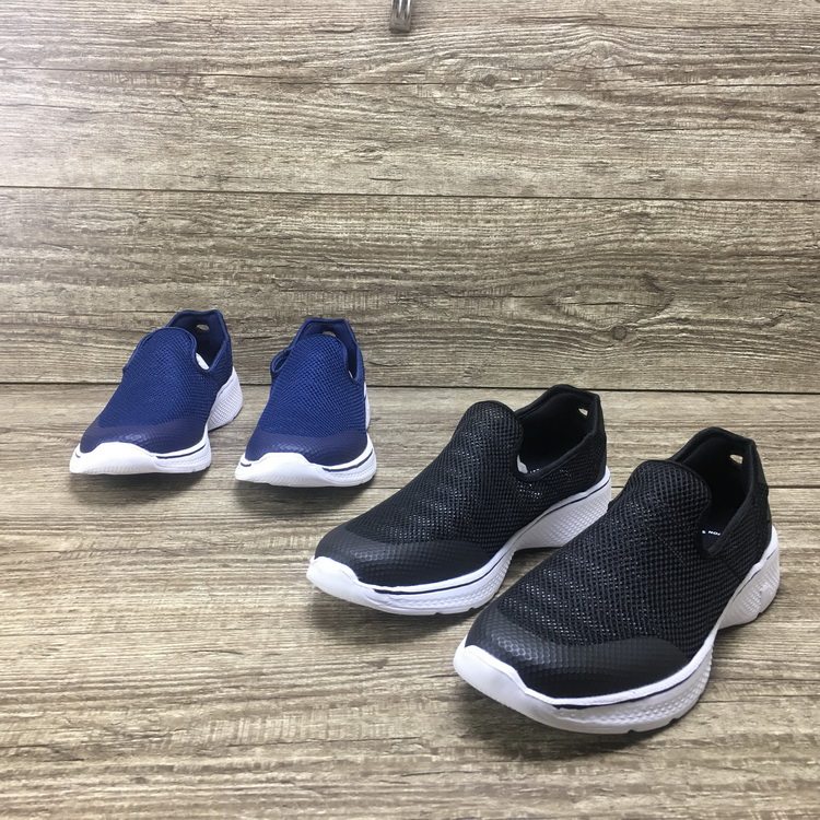 Summer mesh hollow men's and women's slip-on shoes light and comfortable all-match breathable outdoor set foot walking shoes