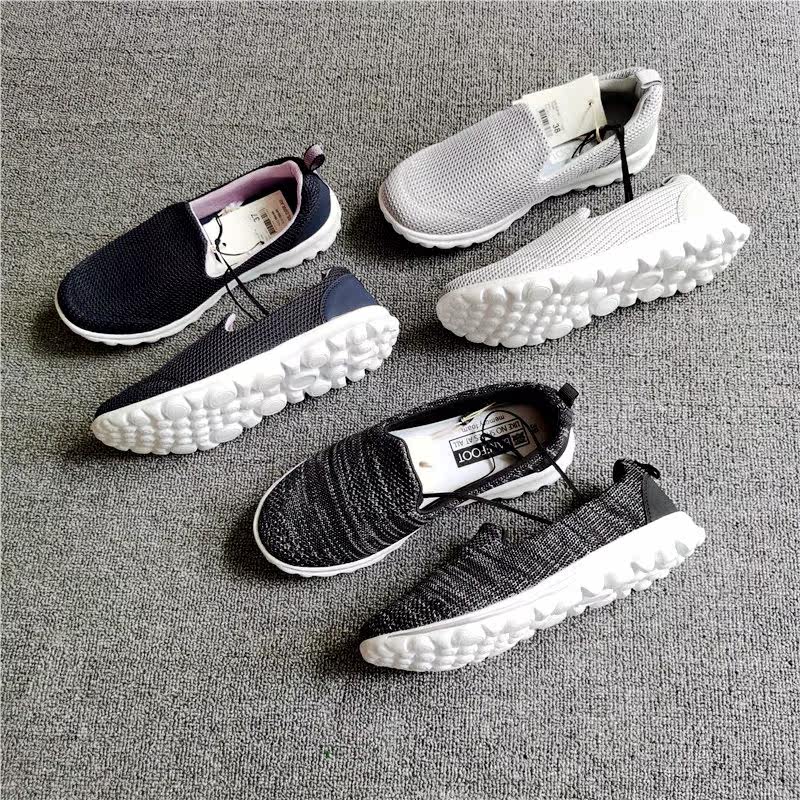 Foreign trade export Italian single-footed men's and women's casual sports shoes low-top shallow soft bottom set-foot lazy cloth shoes
