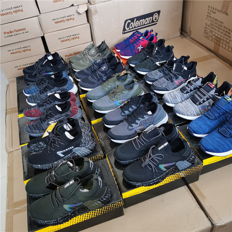 Foreign trade export to France special price break code clearance miscellaneous flying woven mesh breathable men's sports shoes daily jogging shoes