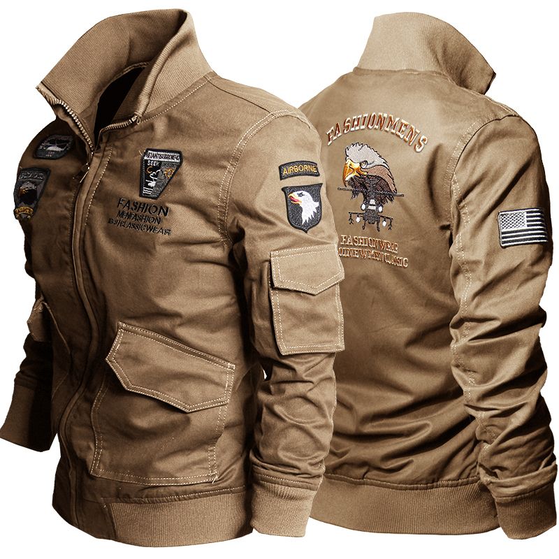 Flying Tigers Retro American Jacket 101St Airborne Division Men's American Ma1 Pilot Air Force One Jacket
