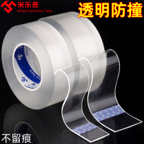 Transparent nano-strong single-sided tape waterproof mildew window soundproof and dust and air-proof sealing refrigerator anti-collision