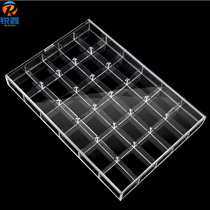 Acrylic tray with cover 30 grid storage box jewelry tray jewelry tray display props beads rack beaded tray