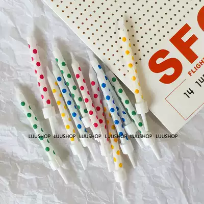 Korea ins polo dots print birthday cake candle party candle
