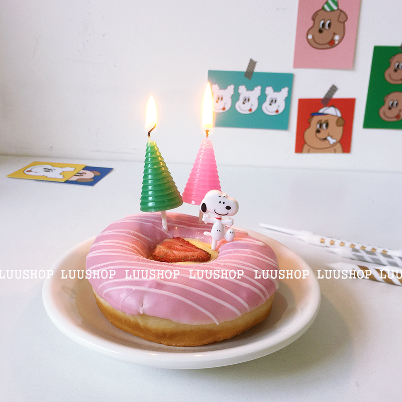 nice home Korean ins candle Christmas tree candles Christmas cake decorations cute cartoon candles