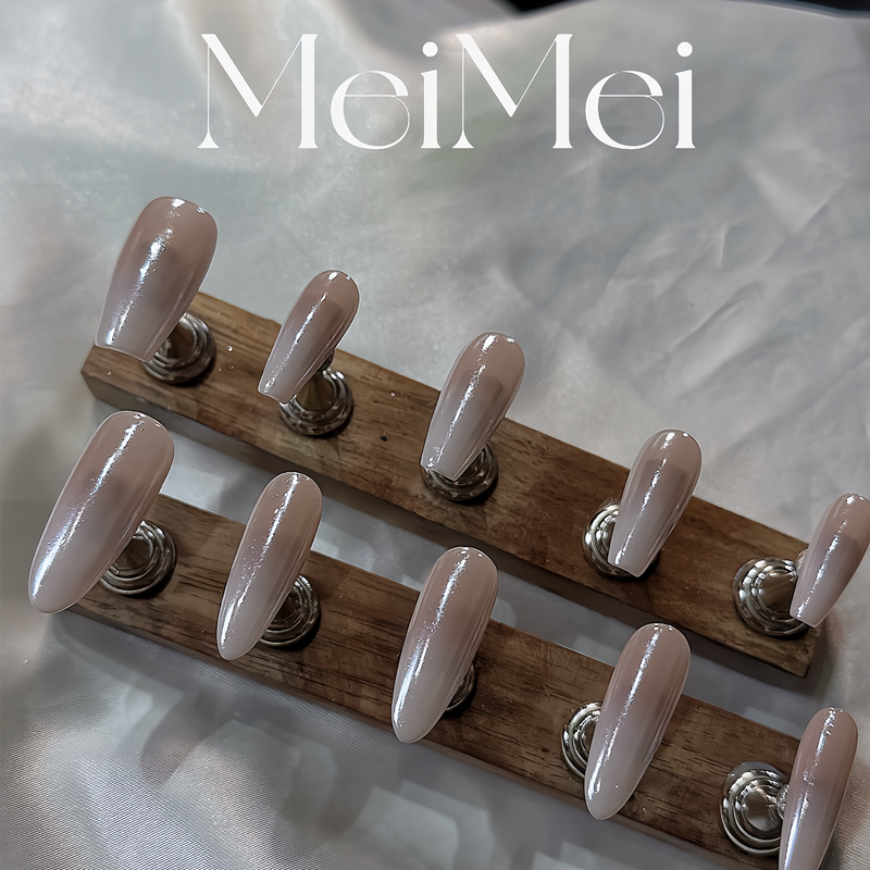 【Gradient Hailey】Gradient Atmosphere Handmade Wearable Nails, Reusable Finished Nail Art Pieces