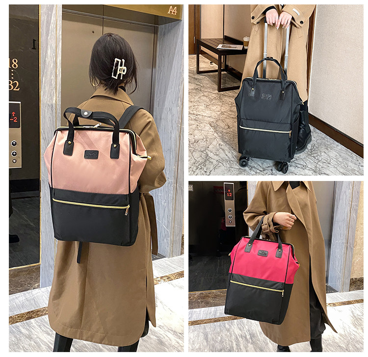 Trolley travel bag large-capacity portable short-distance women's fashion waterproof luggage bag men's business travel travel storage bag