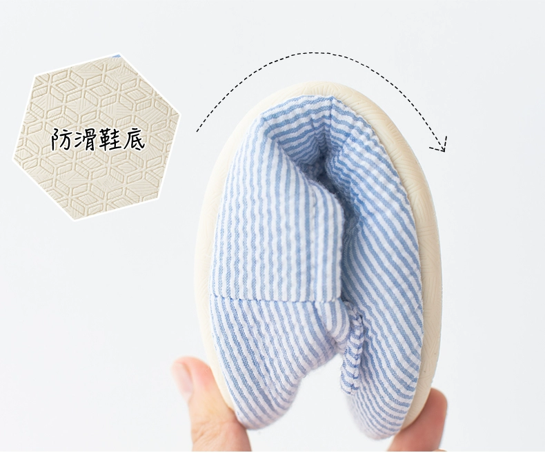 Giày mặt trăng mùa hè mỏng phần sau sinh với phụ nữ mang thai Giày dép đế dày cotton nữ trong nhà dép tháng hè - Trang chủ