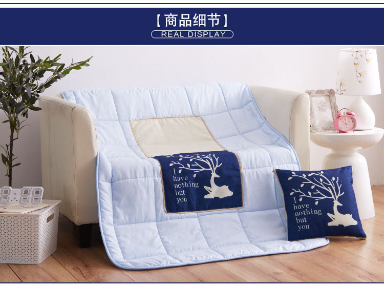 Xe gối chăn kép sử dụng phim hoạt hình đệm xe nghỉ trưa siesta đa chức năng điều hòa không khí gấp bằng xe hơi - Ô tô nội thất Accesseries phụ kiện trang trí xe hơi