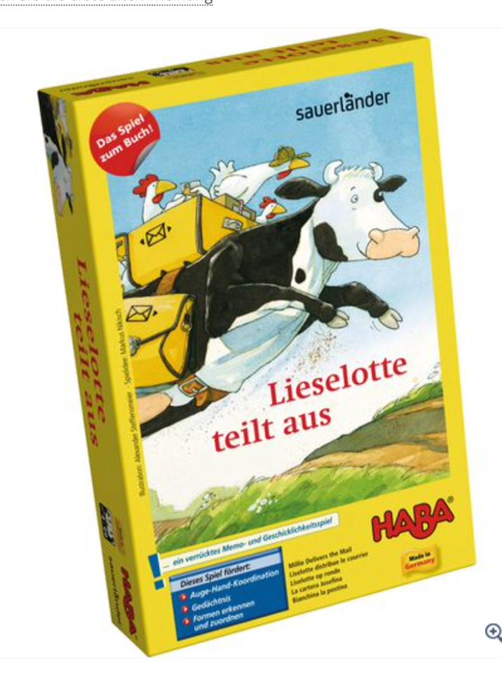 German haba4794 Milli Mailman 4 Year Old Children Toys Early Education Puzzle Desktop Memory Game 5663