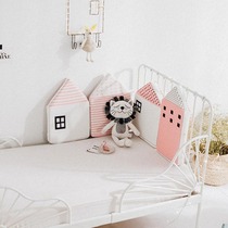 ins little house baby bed surround crib children bed decoration anti-crash cushions monolithic four seasons universal bed enclosure