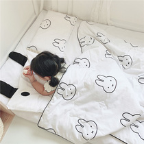 Baby All-cotton Summer Quilt Kindergarten Children Spring Autumn Quilt 1 2m Baby Small Bed Washable Air Conditioning Is cool by summer