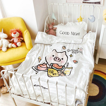 Class A baby silk quilted by air conditioning by kindergarten summer by thin quilt children 100% mulberry silk summer cool quilt by 1 2 m