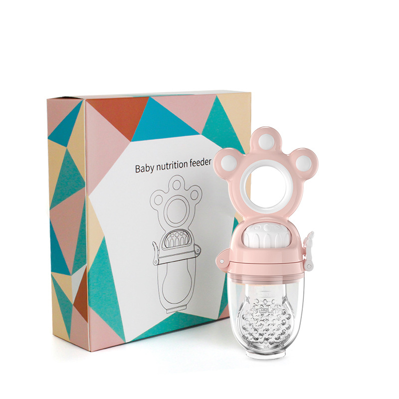 Mushroom fruit juice bite bag molar stick baby toy solid tooth instrument music silicone baby fruit and vegetable non-staple food can be boiled