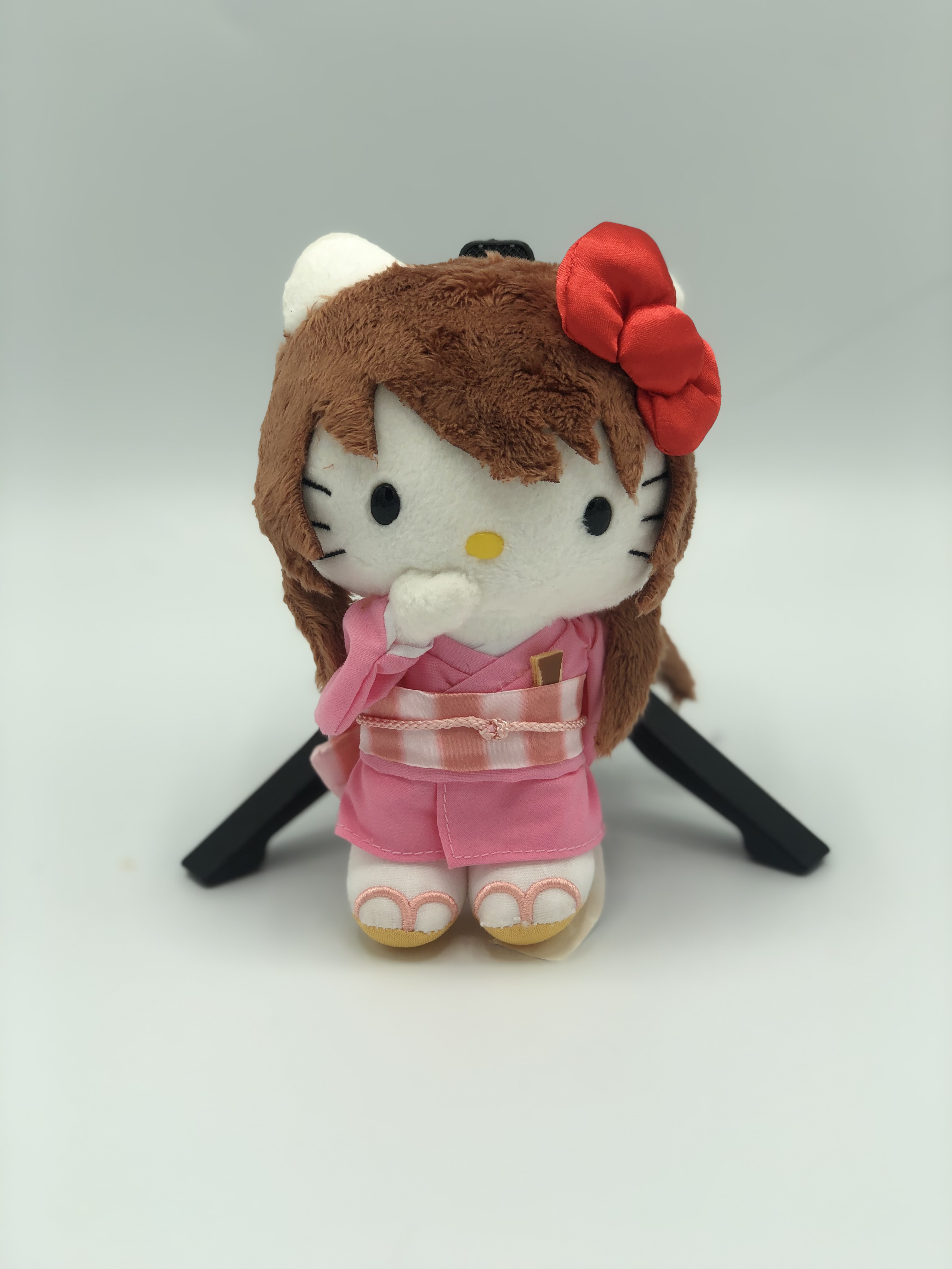 Light Brownoriginal single Genuine   sanrio    Rurouni Kenshin   Kitty Cat   Kimono payment   Limit Plush toys   Pendant