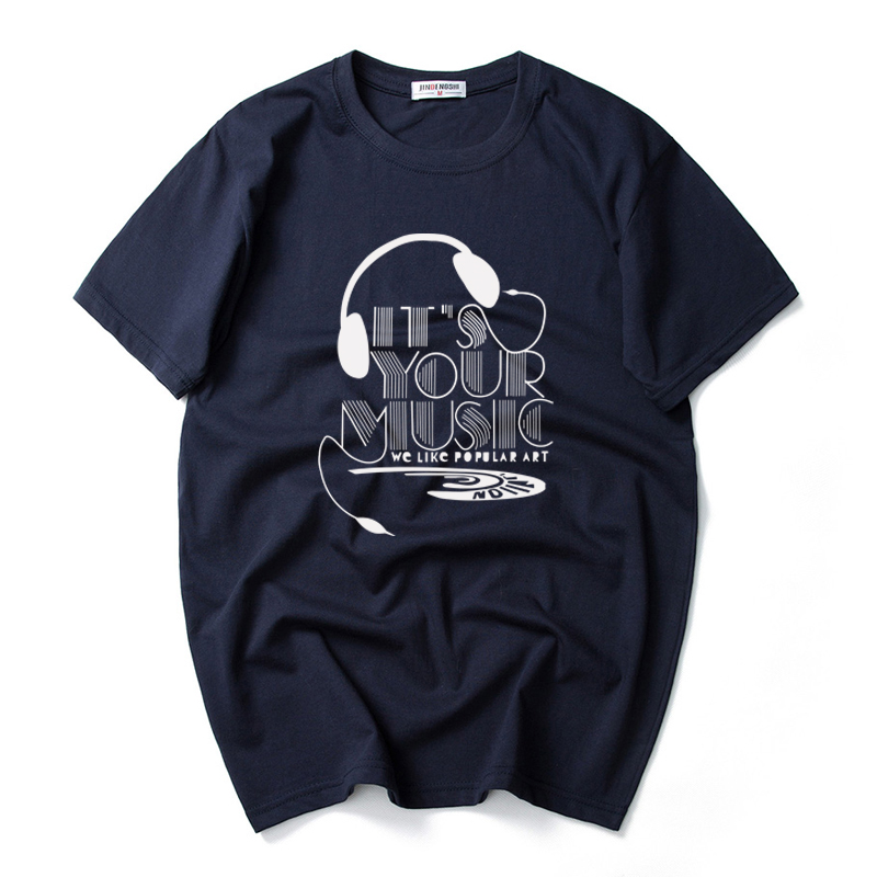 Mùa hè nam mới nửa tay áo cộng với phân bón XL cotton cổ tròn đặc biệt chất béo áo thun nam ngắn tay áo phông nam tay ngắn đẹp