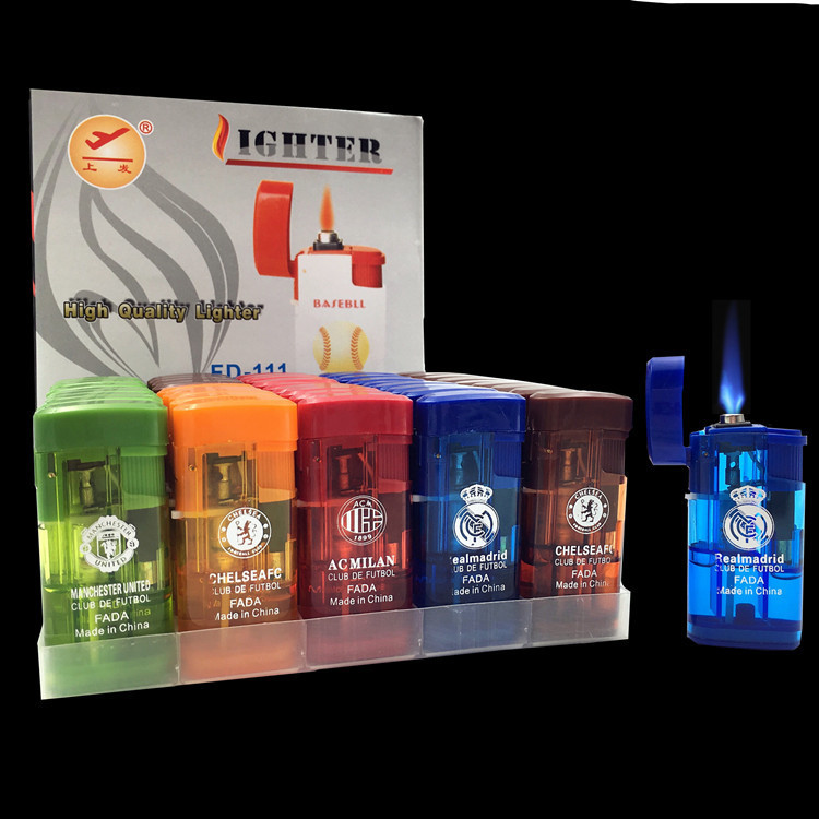 Creative personality plastic flip-top windproof inflatable lighter mosquito coil cigarette lighter convenience store supermarket