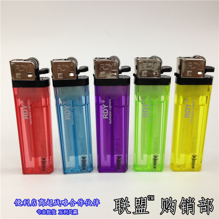 Toàn bộ hộp 50 bánh tải RDY cổ điển nghiền ròng rọc Donghai câm lửa nhẹ bật lửa cổ
