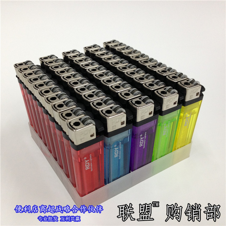 Toàn bộ hộp 50 bánh tải RDY cổ điển nghiền ròng rọc Donghai câm lửa nhẹ bật lửa cổ