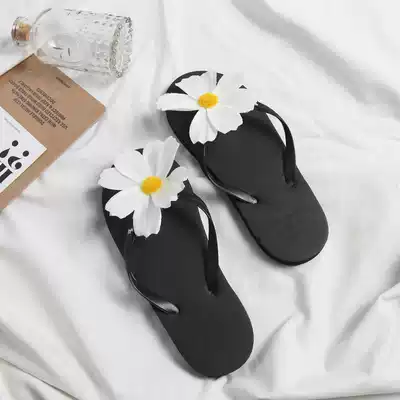 Net red Xiangyanghua ins Wind travel holiday hipster flat heel non-slip slippers Flip-flops cool sandals