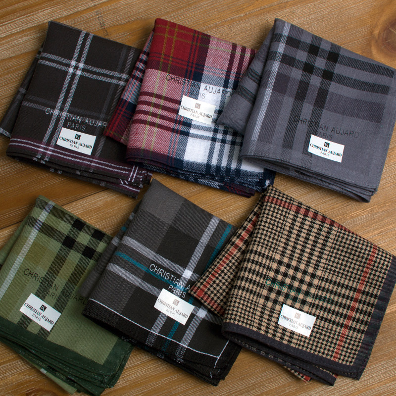 (Cool Pa) South Korea Import Brands CA Handkermen Business Handkera Pamper Cotton Sucking Sweat Gentleman's handkerb