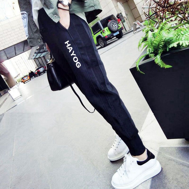 Large size plus velvet sports pants women's spring and autumn 2022 new thickened loose fat mm beam feet Korean casual harem pants