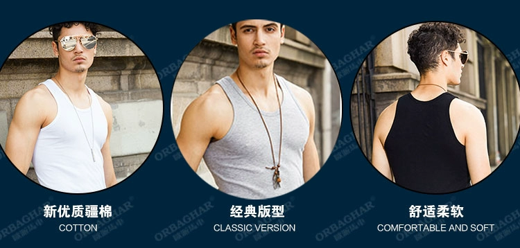 Mùa xuân và mùa hè áo vest nam thể thao thể thao Slim vest thanh niên đỏ vượt rào áo cotton bó sát
