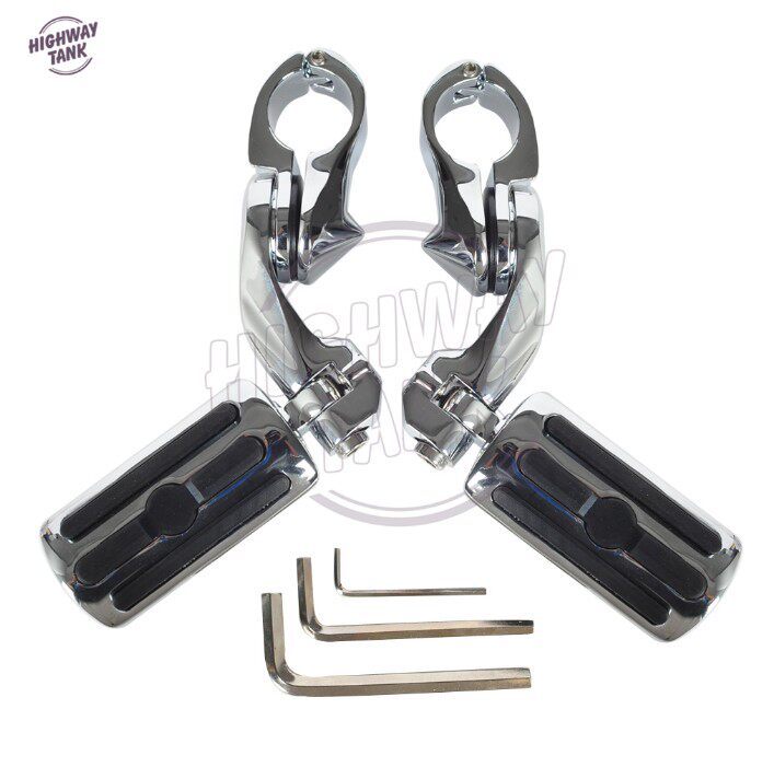 Harley big gliding motorcycle front wheel adjustable bumper foot pedal rest pedal