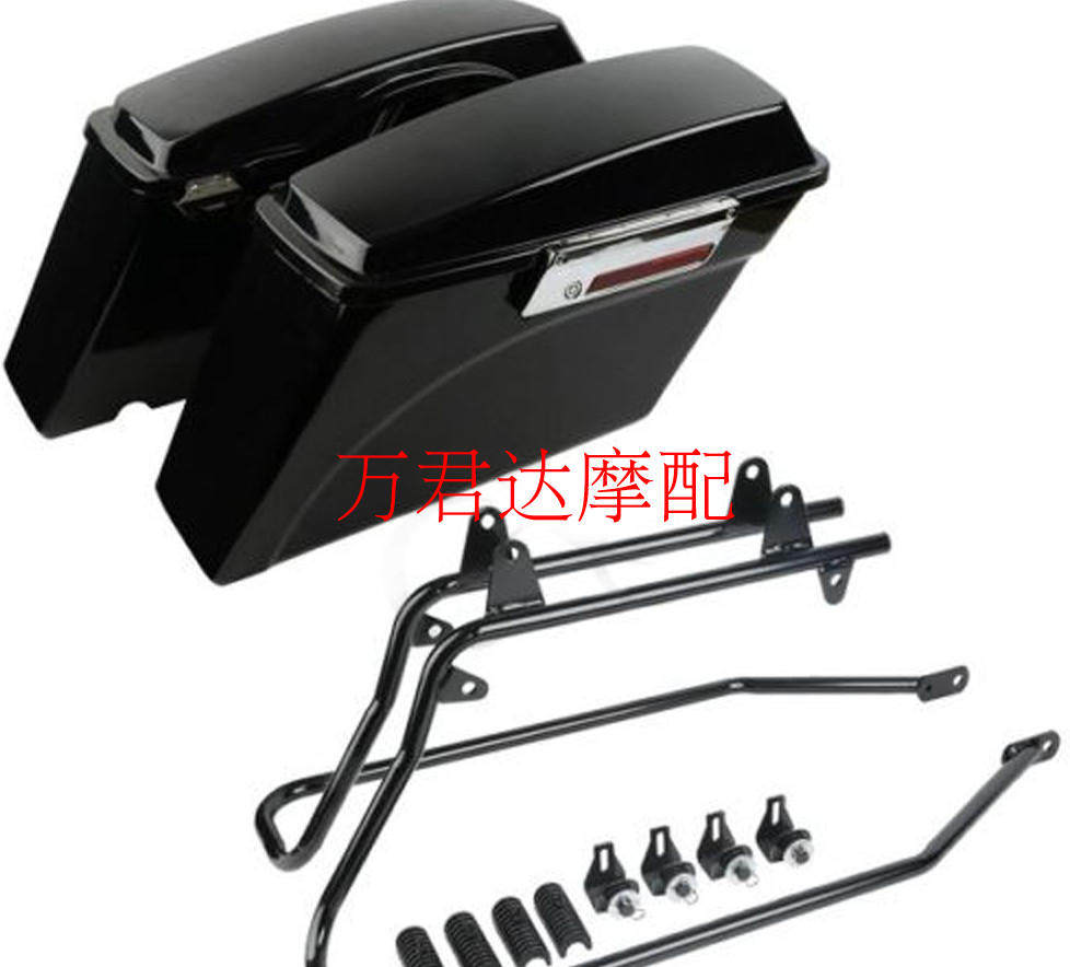 Harebian Box Large Glide Street Glider Glide-gliding modified side box bracket rear side box 09-13 years