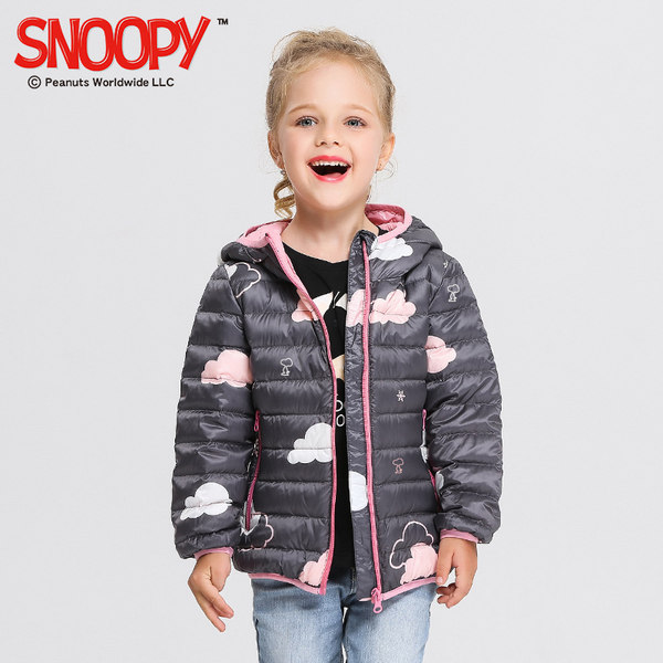 17秋冬新款 PEANUTS 史努比 女童羽绒服 优惠券折后￥159包邮（￥239-80）90~160cm多色可选