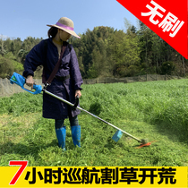 Rechargeable electric lawn mower small household lawn mower lawn trimmer multi-function weeder wasteland opener artifact