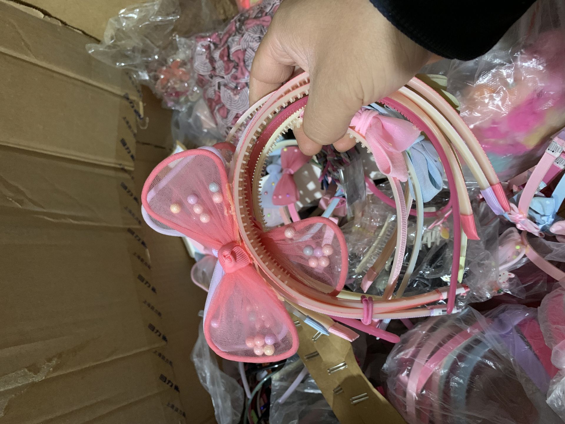 Children's new hair Circle Wig Balls Hair Accessories Disc Hair head Rope Baby Princess Head Flower Girl Leather Fascia Girl headwear