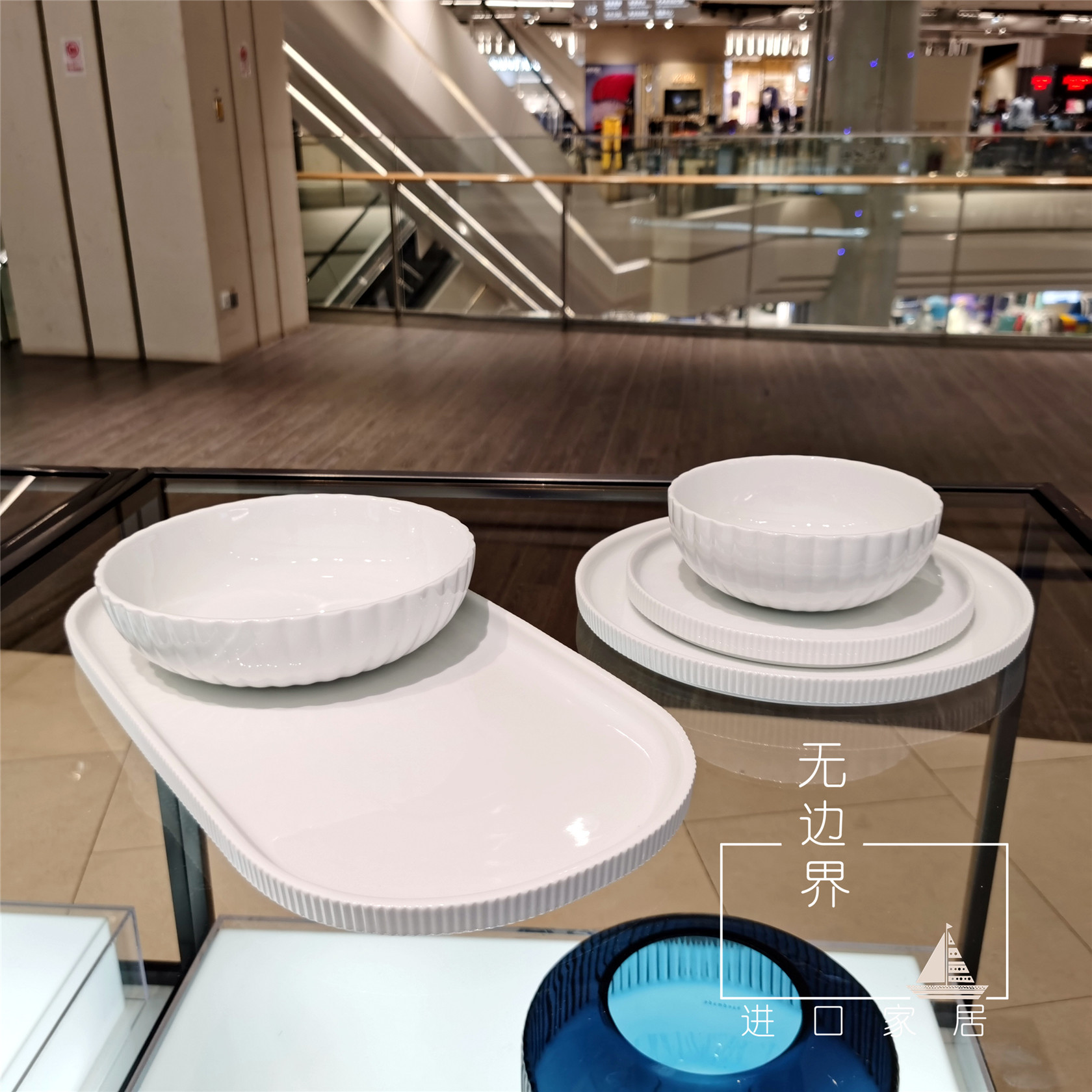 Georg Jensen George Jensen White Porcelain Dining Bowl Dish Nordic Breakfast Plate Salad Bowl Dining Table