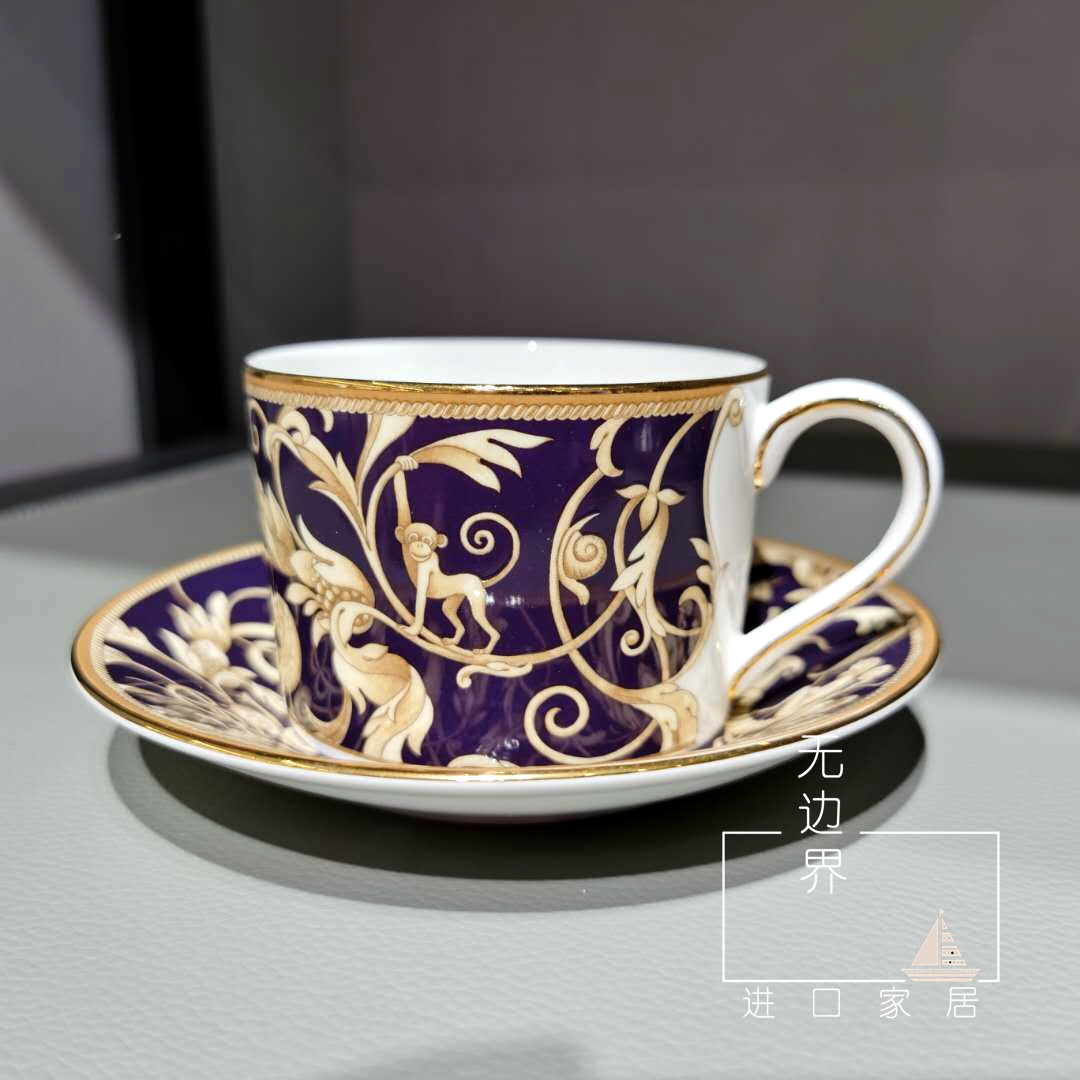Courtesy kit UK Wedgwood Abundant Corner Bone China Porcelain Coffee Cup Black Tea Cups Tea Sauces Imported Extravaganza