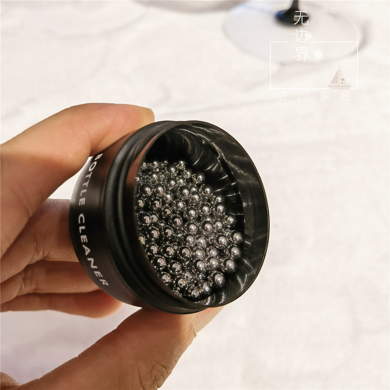 Austrian RIEDEL decanter cleaning pearl special wine glass maintenance cleaning small steel ball cleaning ball cleaner