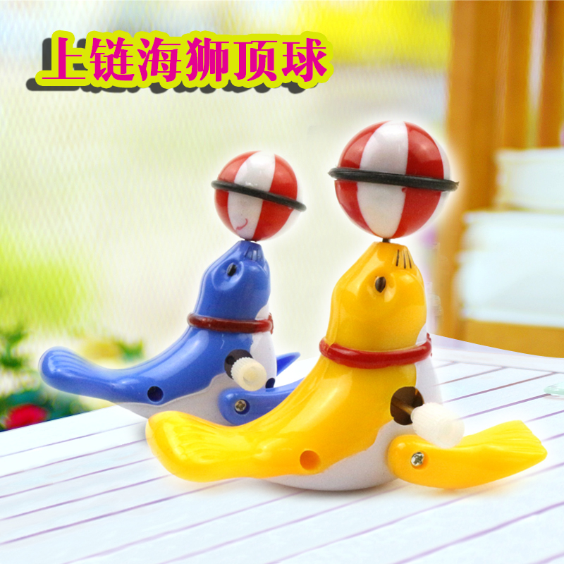 Clockwork Sea Lion Top Ball Children's kindergarten prizes Gift Puzzle Baby Creative Gift on Small Toys Wholesale