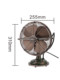 IMASU retro table fan antique electric fan household metal electric fan small desktop 8-inch shaking head small desktop circulation