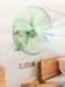 Retro Wall-Mounted Fan for Home Use, Metal Wall-Mounted 12inch Oscillating Head Fan for Restaurants and Hotels, Antique Wall-Mounted Commercial Vintage Electric Fan