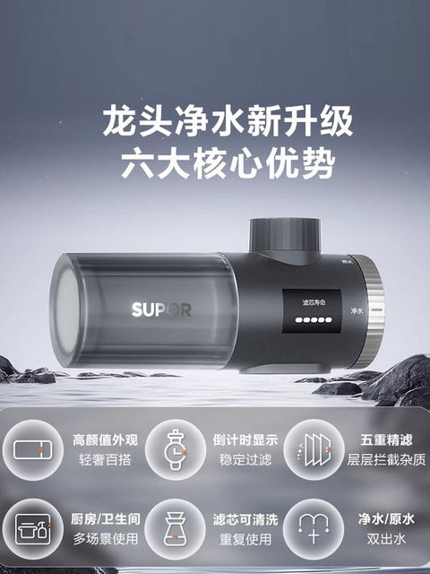 Water Purifier Faucet Filter Household Kitchen Filter Cartridge Pre-Filter Tap Water Supor Water Purification Machine