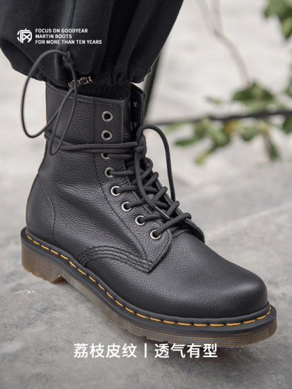1460内侧拉链马丁靴男女同款头层牛皮春秋季机车靴子