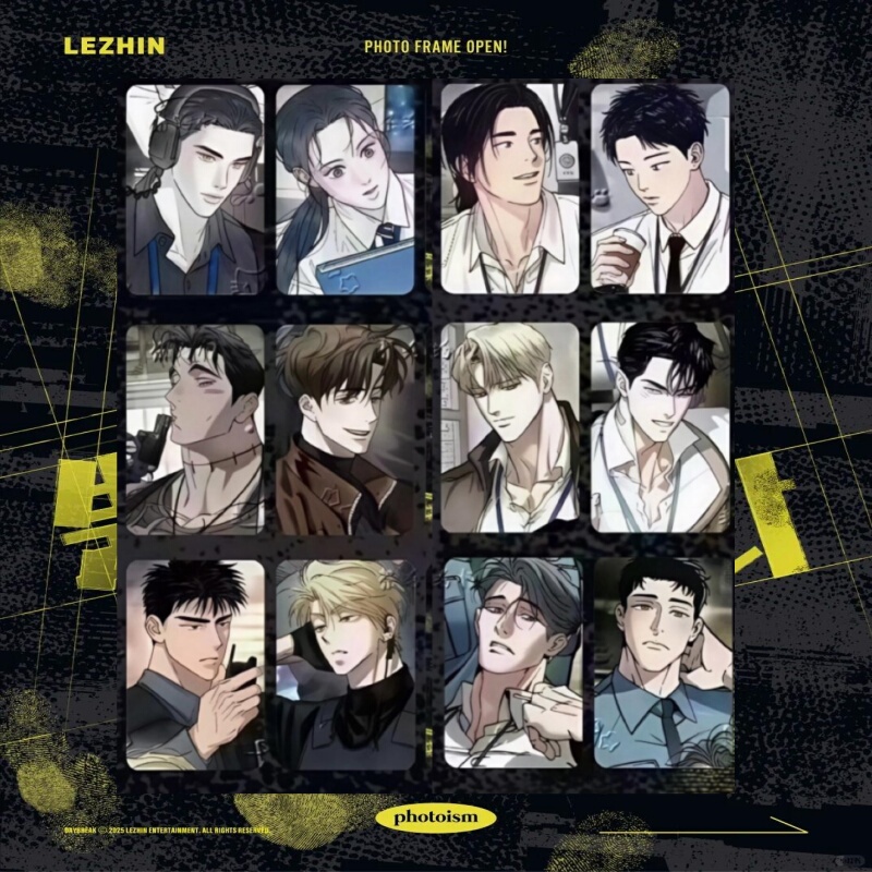 Photoism X Lezhin Korean Manhwa Photo Card 3inch Card the Tree Without Roots: Noh's Art Collection, the Curse, Clouds of Love