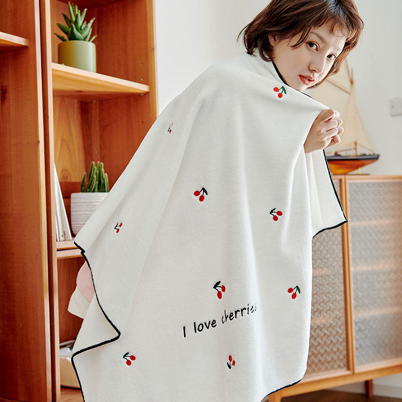Japanese GP Japanese women's household quick-drying, water-absorbing, hair-free, cute, wrapped, baby and children, softer than pure cotton, big bath towel