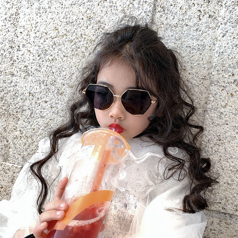 Japan 2021 Summer new ultralight children half-frame male and female anti-UV fashion parent-child sun sunglasses