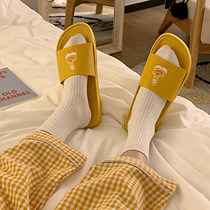 GP Net Red Money Cute Cartoon Ins Wind Student Dormitory Home Anti-Slip Bath Soft Bottom Outside Wearing Sandals