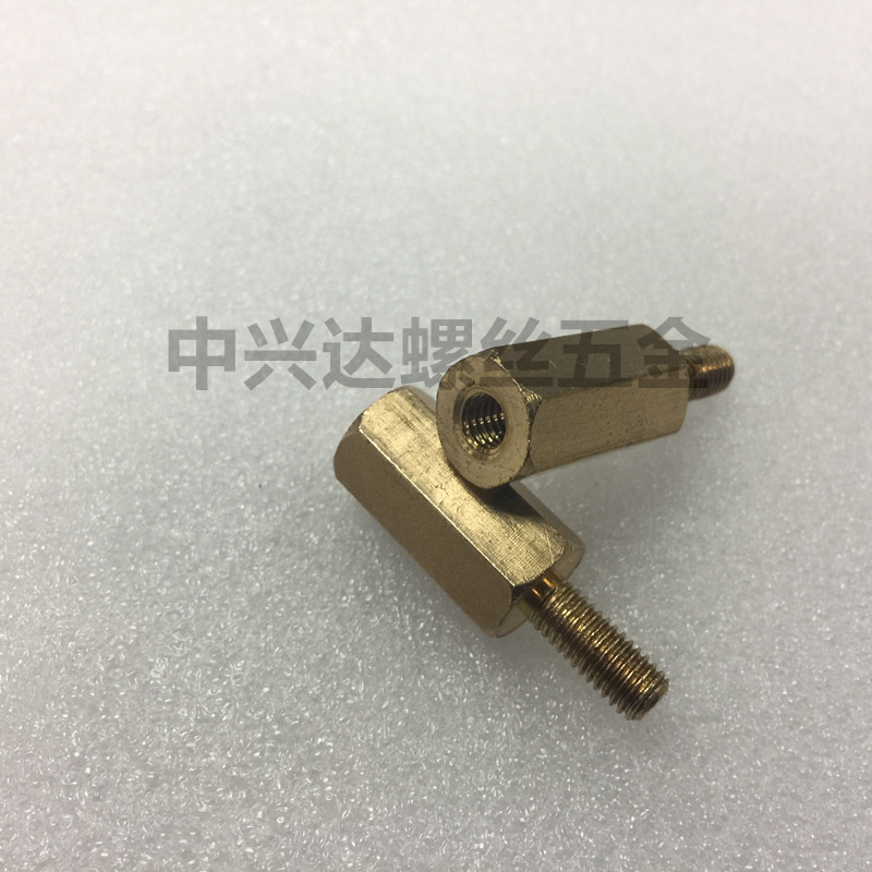 Non-labeled copper column M5 diameter to edge 10mm Outer thread 12mm Professional car piece Custom Processable non-labeled copper column