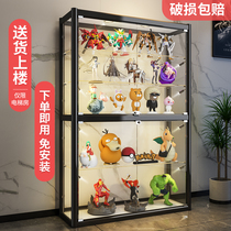 Hands-on display cabinet Lehigh model anti-dust glass display cabinet handmade toy exhibition cabinet cabinets small transparent display shelf